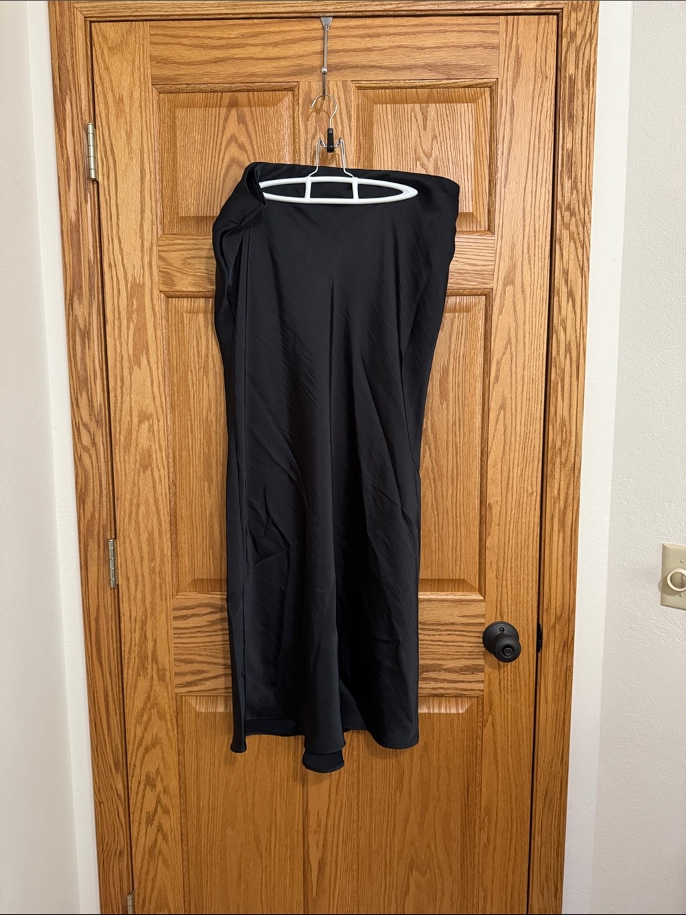 a new day Black Flowing Maxi Skirt